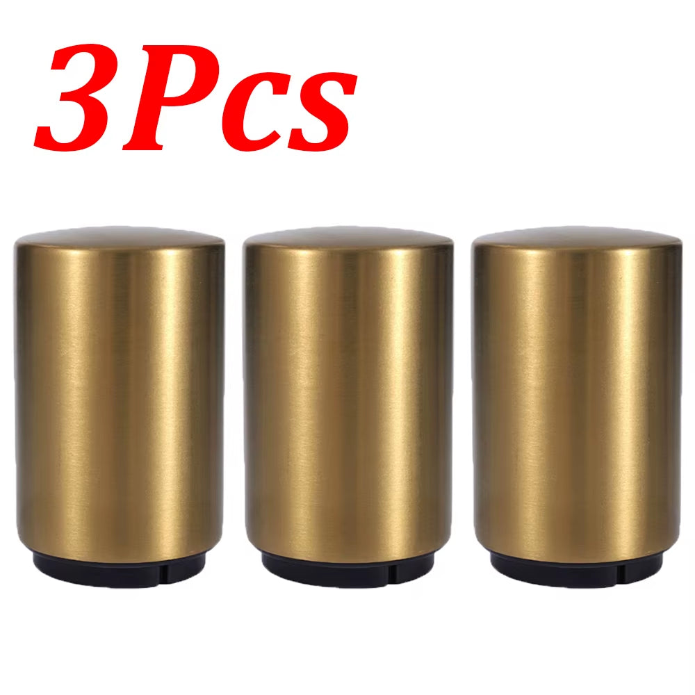 1-3Pcs Stainless Steel Beer Bottle Opener Automatic Magnet Beer Opener Stainless Steel Push down Opener Wine Kitchen Bar Tools