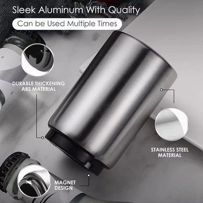 1-3Pcs Stainless Steel Beer Bottle Opener Automatic Magnet Beer Opener Stainless Steel Push down Opener Wine Kitchen Bar Tools