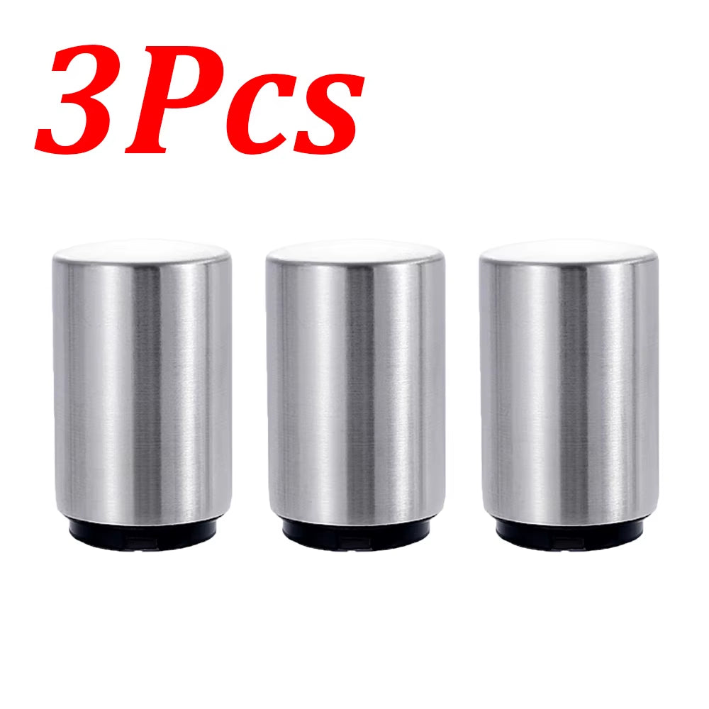 1-3Pcs Stainless Steel Beer Bottle Opener Automatic Magnet Beer Opener Stainless Steel Push down Opener Wine Kitchen Bar Tools