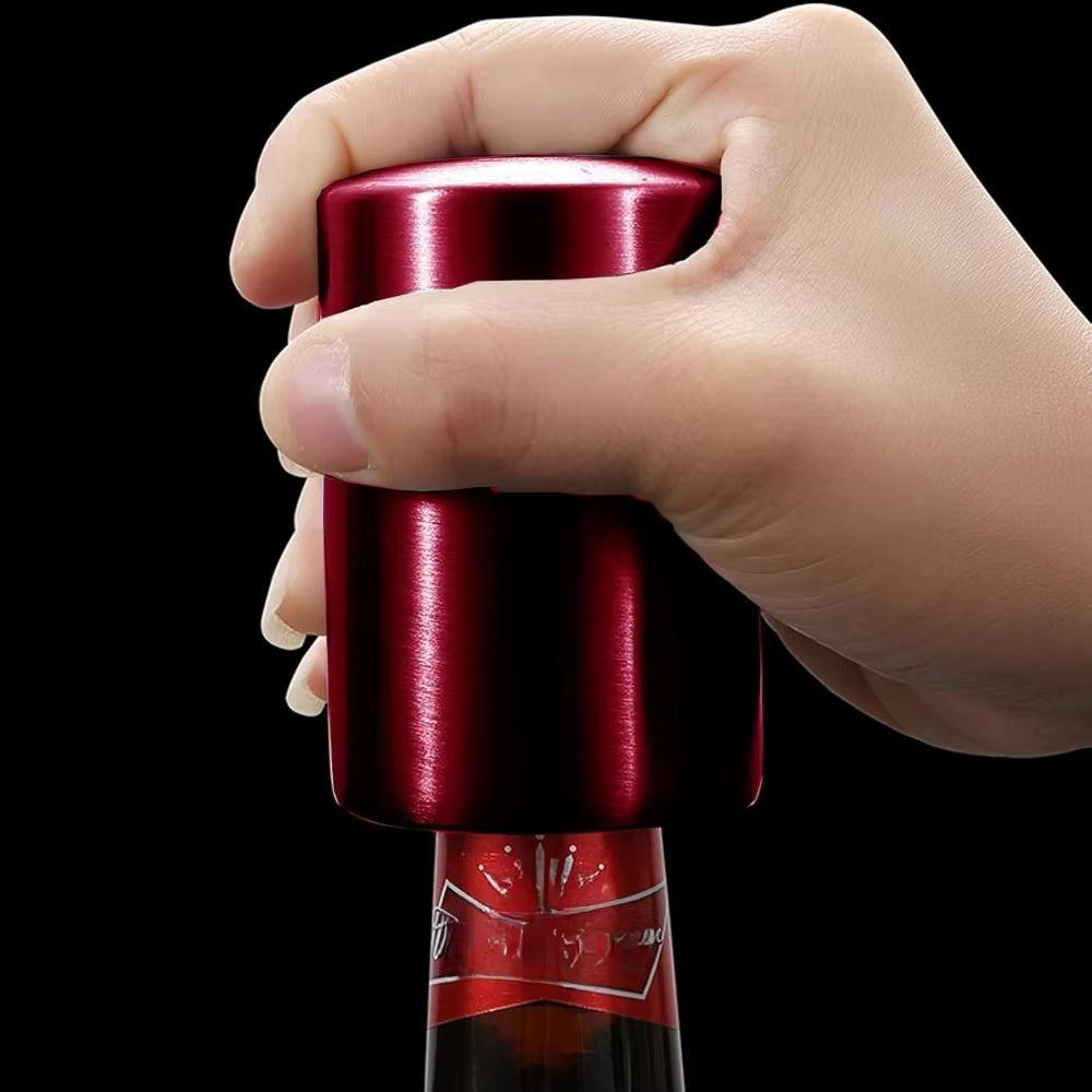 1-3Pcs Stainless Steel Beer Bottle Opener Automatic Magnet Beer Opener Stainless Steel Push down Opener Wine Kitchen Bar Tools